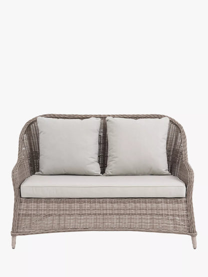 John Lewis Rye Woven 2-Seater Garden Sofa, Natural