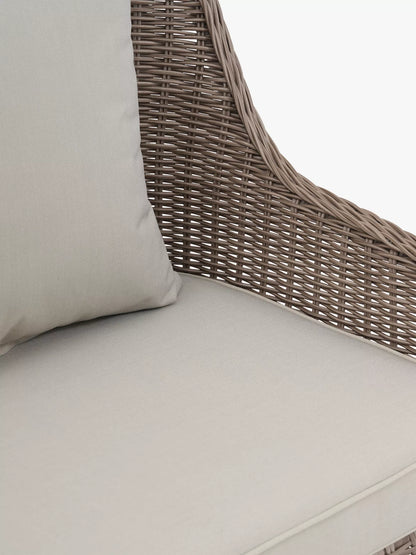 John Lewis Rye Woven 2-Seater Garden Sofa, Natural