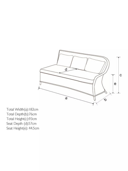 JOHN LEWIS AND PARTNERS RYE 7 SEATER CORNER GARDEN DINING SET IN TONAL BEIGE