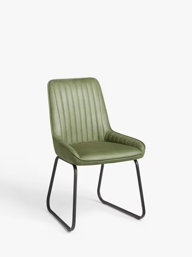 John Lewis Brooks II Side Dining Chairs, Set of 2, Green