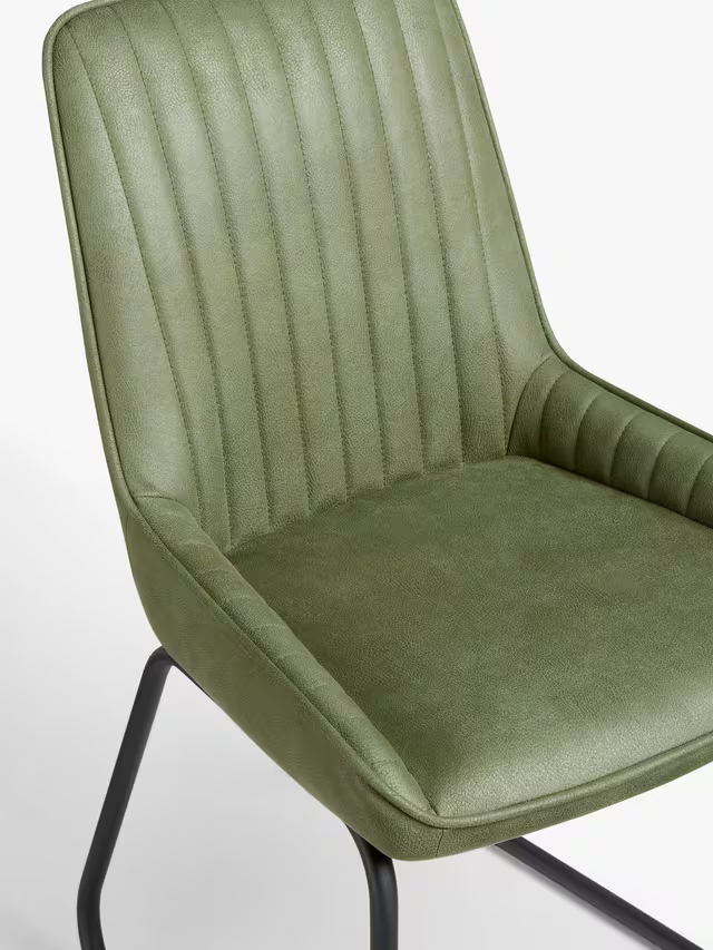 John Lewis Brooks II Side Dining Chairs, Set of 2, Green
