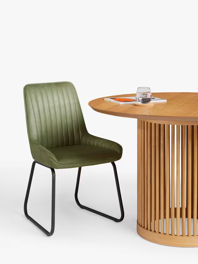 John Lewis Brooks II Side Dining Chairs, Set of 2, Green