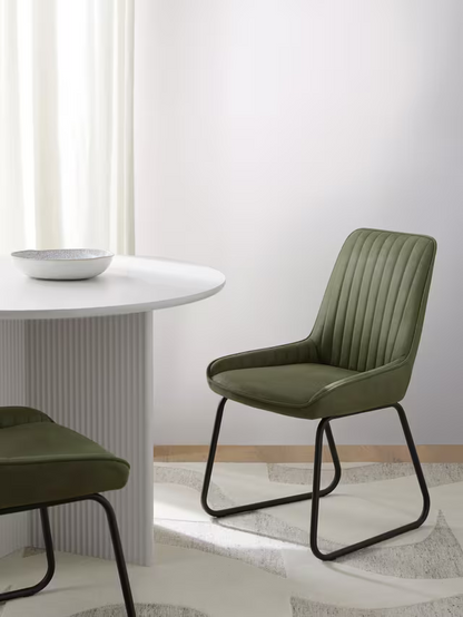 John Lewis Brooks II Side Dining Chairs, Set of 2, Green