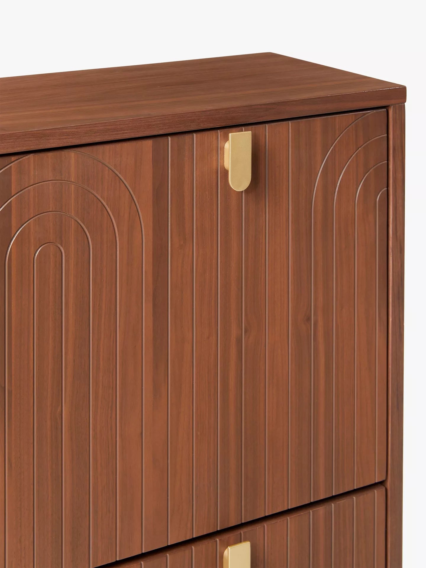 John Lewis Harvard Tall Shoe Storage Unit, Walnut