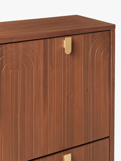 John Lewis Harvard Wide Shoe Storage Unit, Walnut