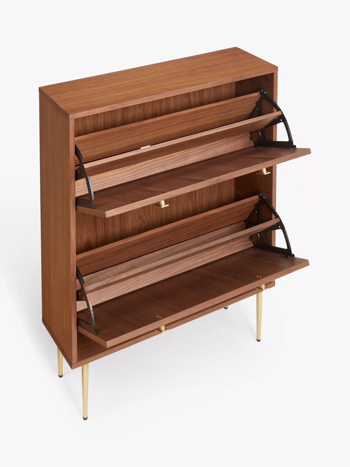 John Lewis Harvard Wide Shoe Storage Unit, Walnut