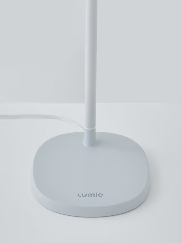 Lumie Task Bright Light Therapy Desk Lamp, White Mist