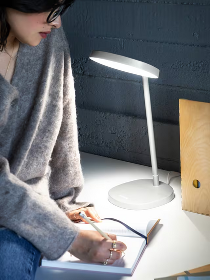 Lumie Task Bright Light Therapy Desk Lamp, White Mist