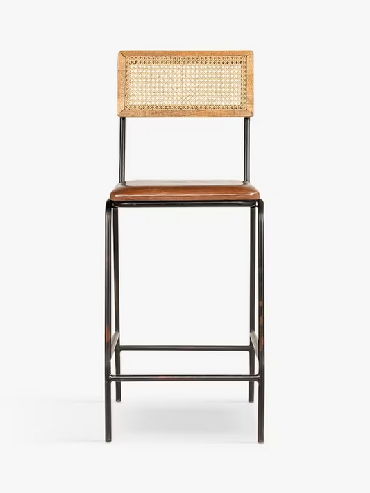 nkuku Iswa Counter Chair, Aged Tan