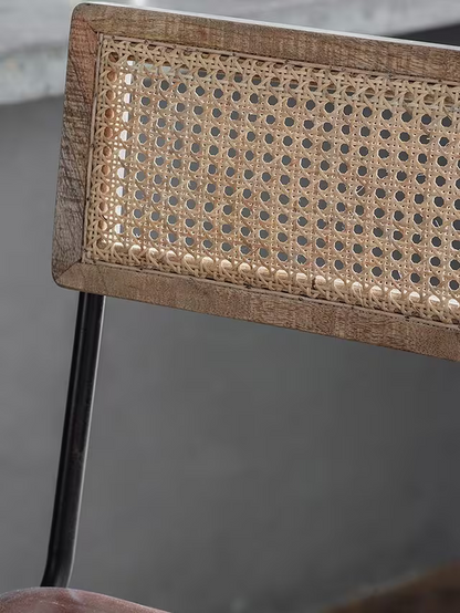 nkuku Iswa Counter Chair, Aged Tan