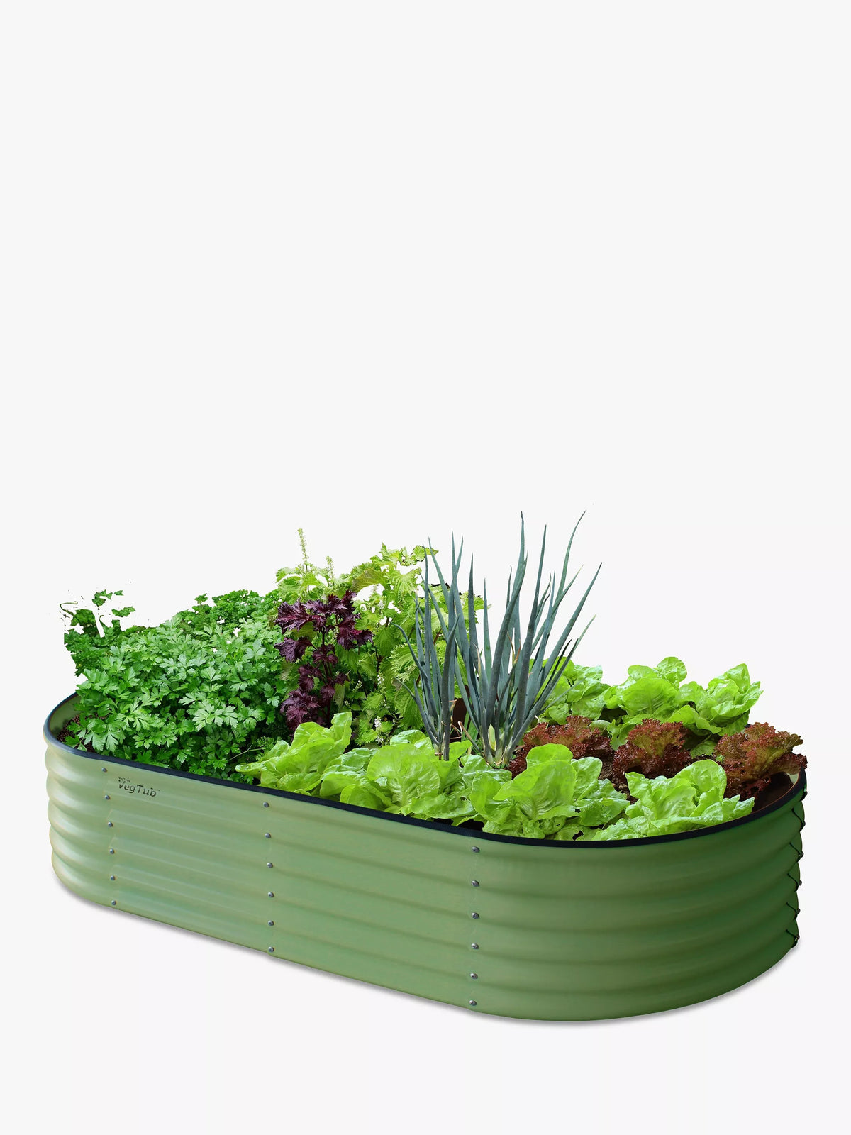 VegTrug VegTub Raised Bed Metal Planter, 92cm, Green open box new LIST
