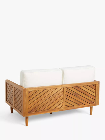John Lewis + Swoon Franklin 2-Seater Garden Sofa, FSC-Certified (Acacia Wood)