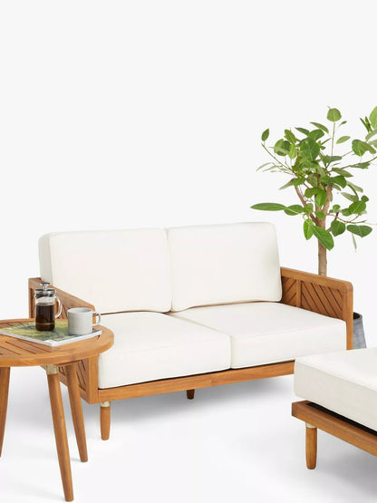 John Lewis + Swoon Franklin 2-Seater Garden Sofa, FSC-Certified (Acacia Wood)