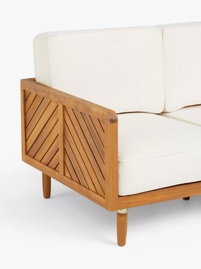 John Lewis + Swoon Franklin 2-Seater Garden Sofa, FSC-Certified (Acacia Wood)