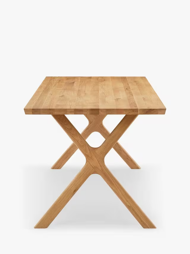 John Lewis Milton Fixed Dining Table, Oak