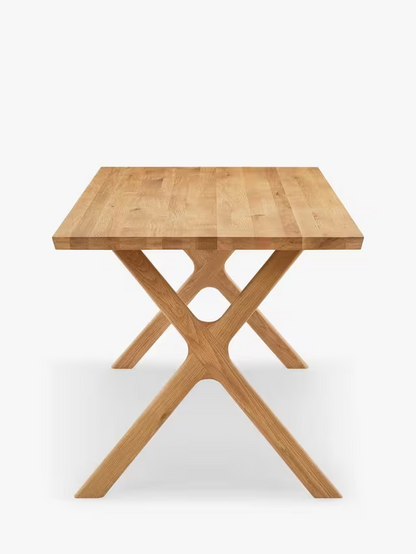 John Lewis Milton Fixed Dining Table, Oak