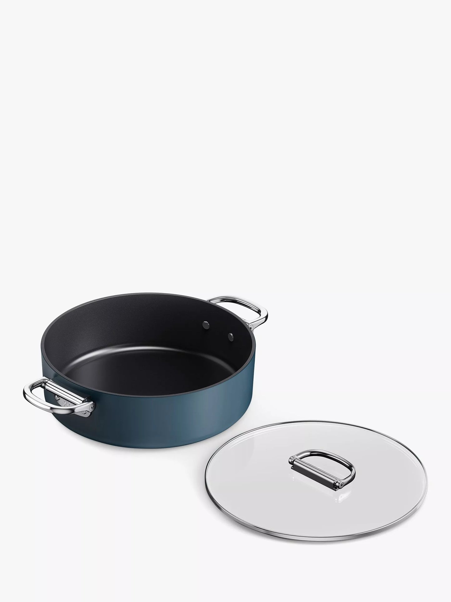 Joseph Joseph Space Folding Handle Aluminium Non-Stick Shallow Casserole & Lid,