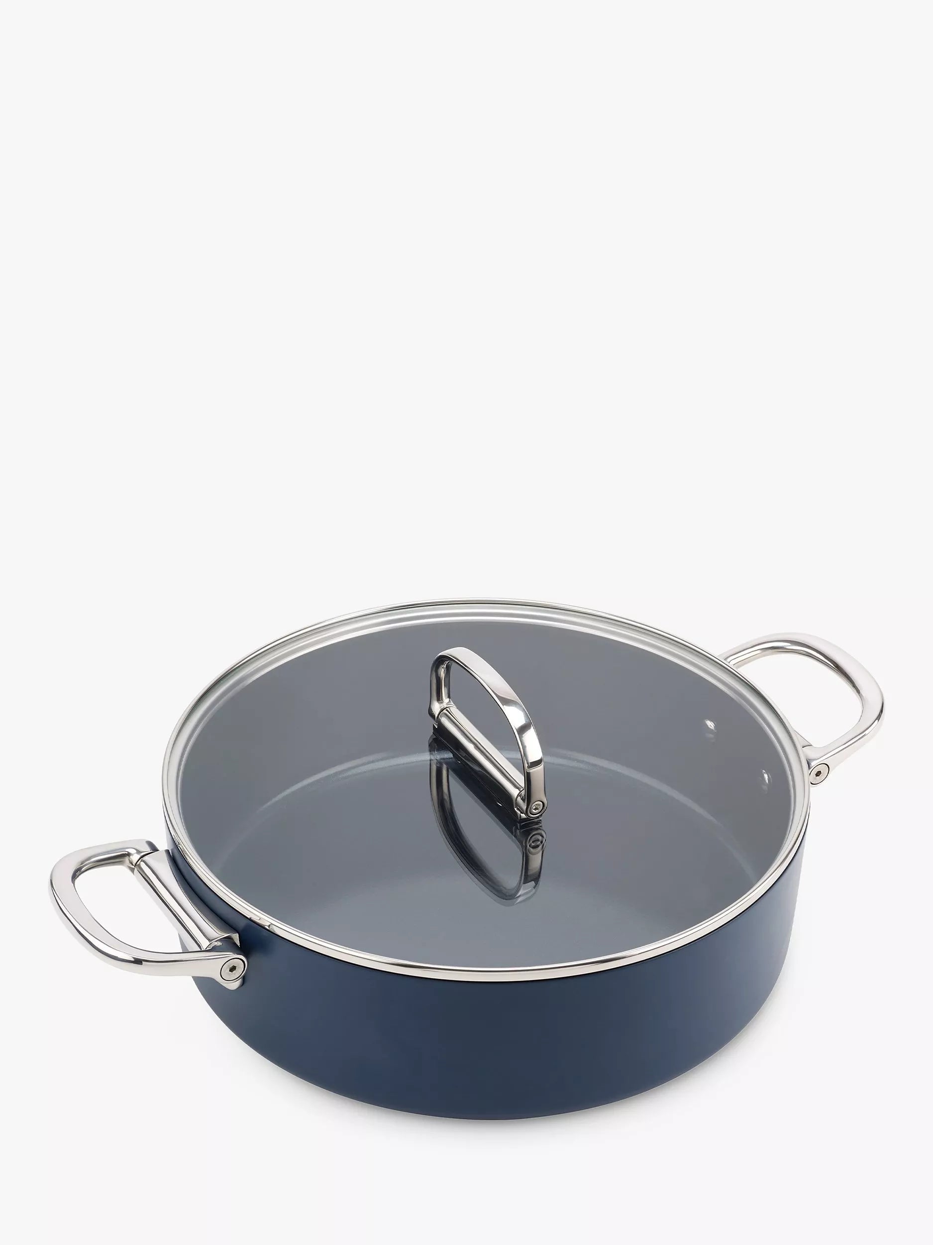 Joseph Joseph Space Folding Handle Aluminium Non-Stick Shallow Casserole & Lid,
