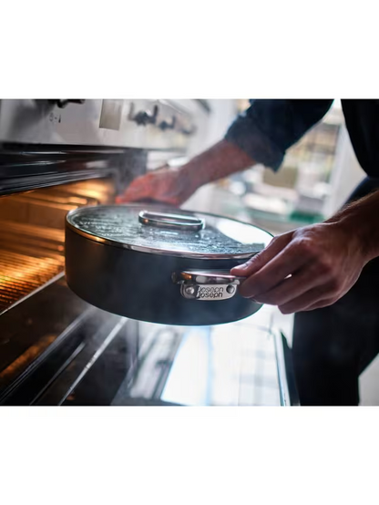 Joseph Joseph Space Folding Handle Aluminium Non-Stick Shallow Casserole & Lid,