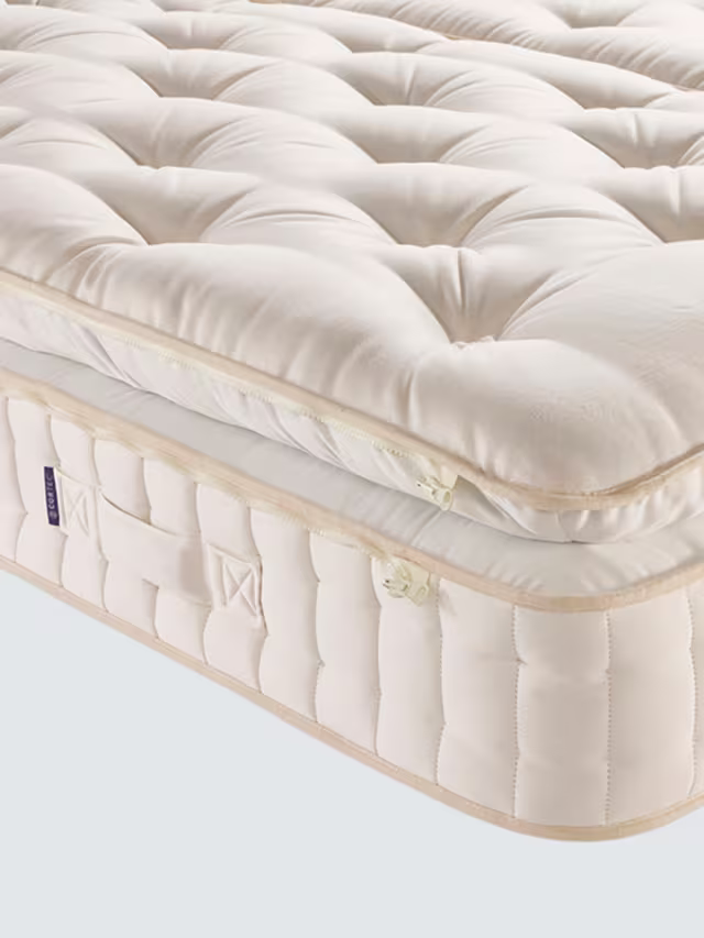 John Lewis British Natural Collection Cotswold Pillowtop 10250 Zip Link Mattress Regular Tension Super King Size