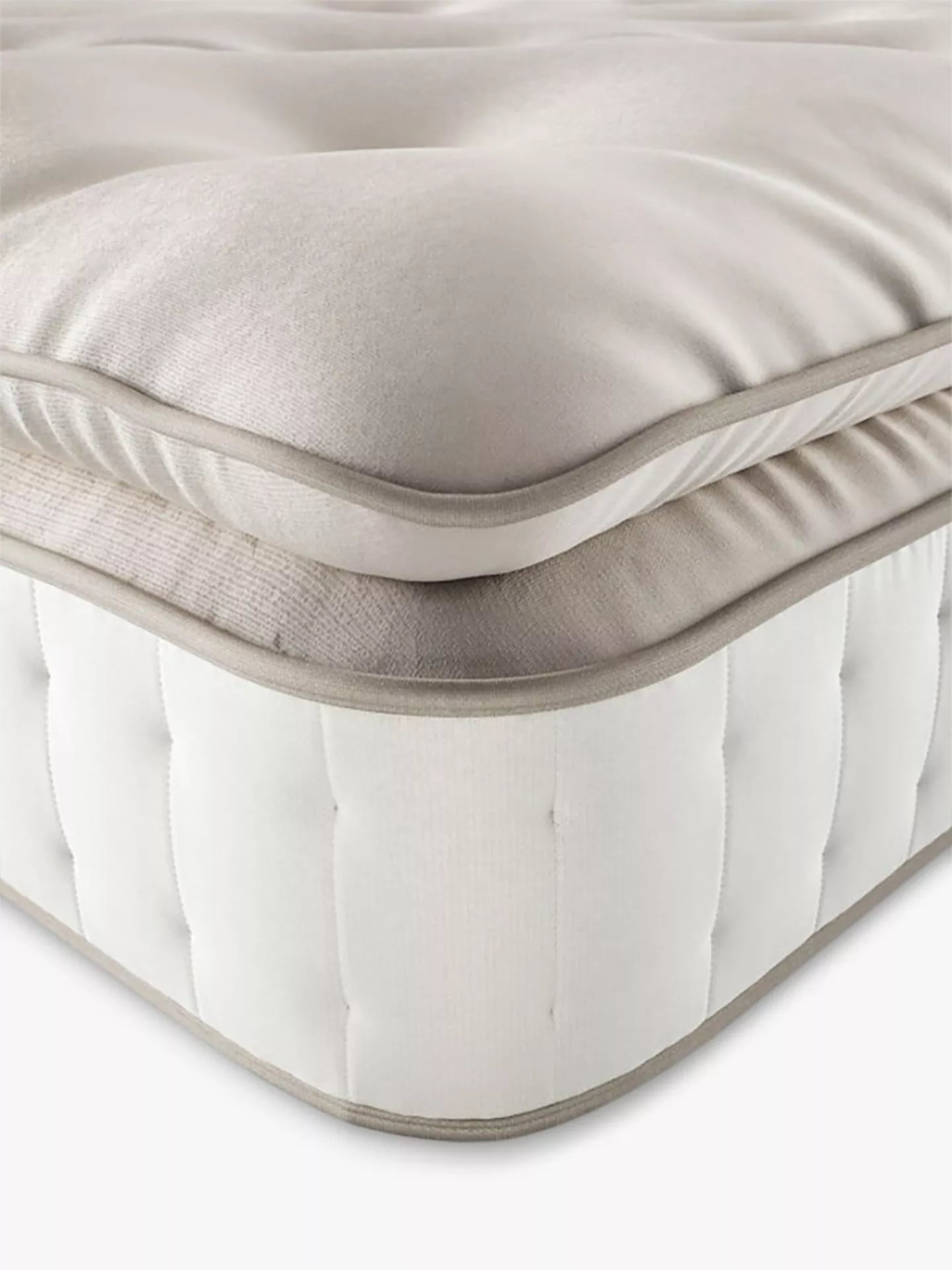 John Lewis British Natural Collection Herdwick Pillowtop 4250, Double, Regular Tension Pocket Spring Mattress