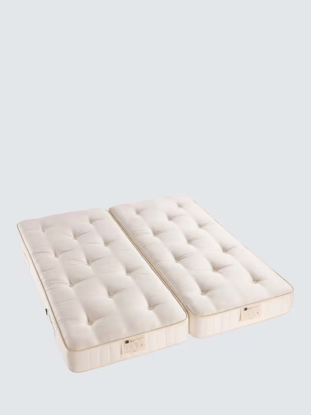 John Lewis British Natural Collection Hemp 2750 Zip Link Regular Tension Super King Size