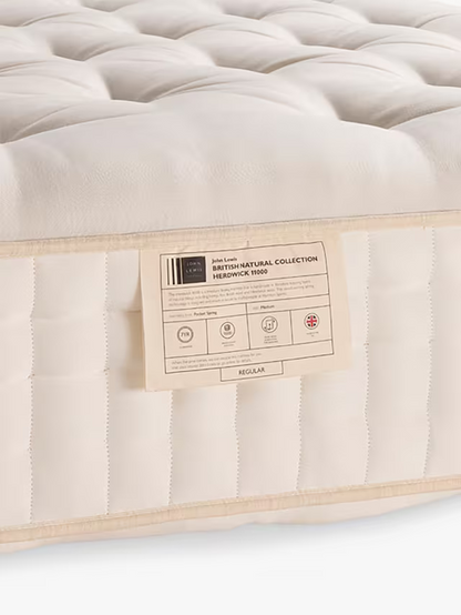 John Lewis British Natural Collection Herdwick 11000 Mattress, Regular Tension, King Size