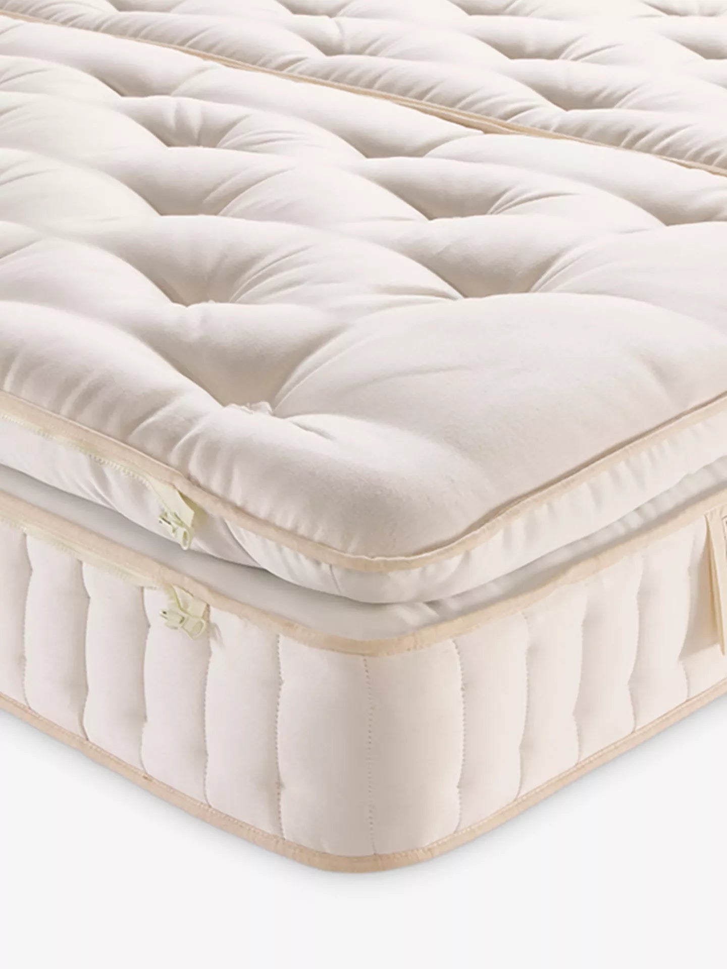 John Lewis King Size Mattress Pillow Top 4250 Zip & Link British Natural Herdwick