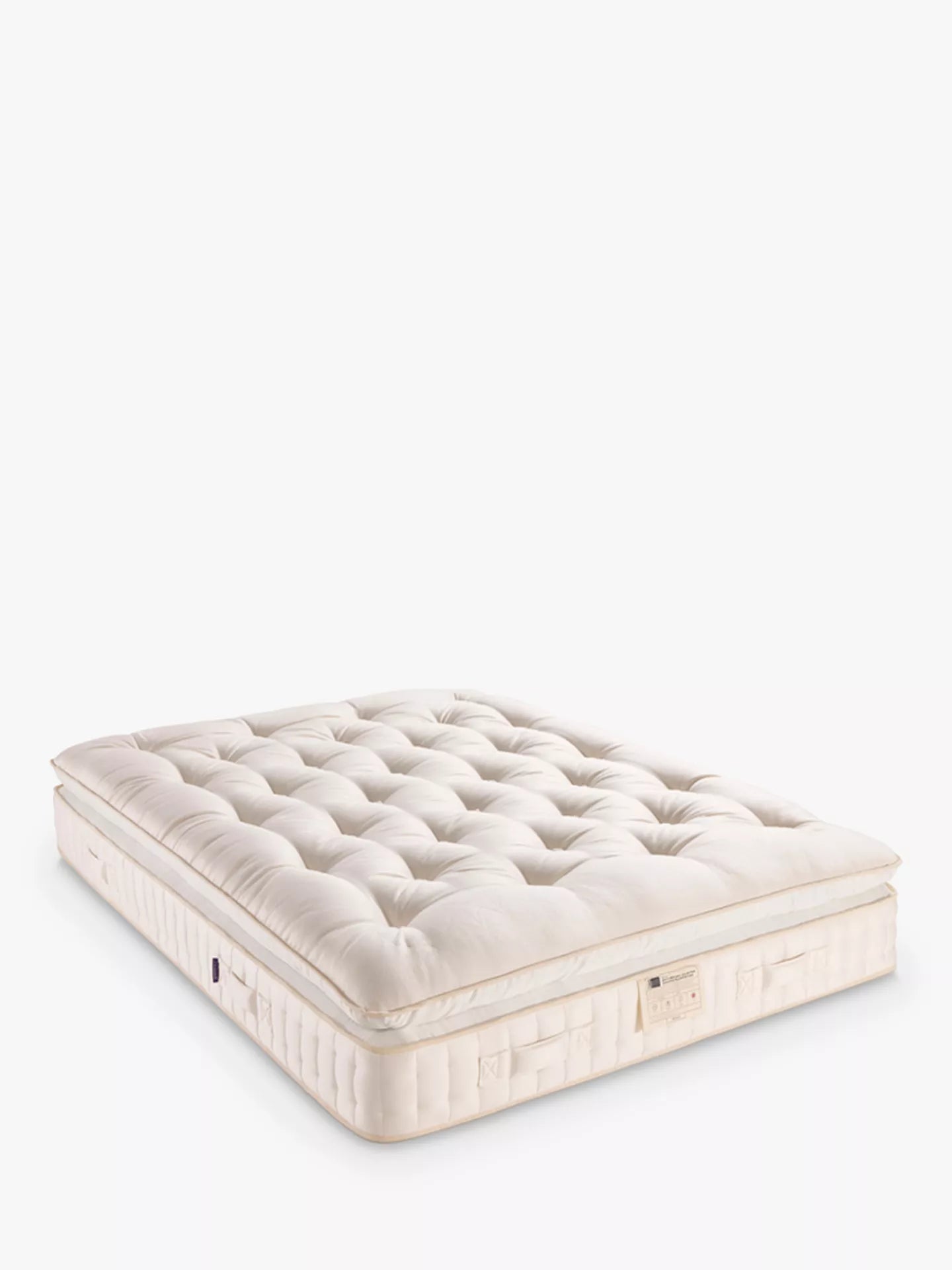 John Lewis British Natural Collection Cotswold Pillowtop 10250 Mattress, Regular Tension, Super King Size