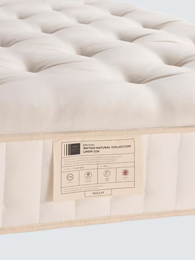 John Lewis British Natural Collection Linen 3250 Regular King Size