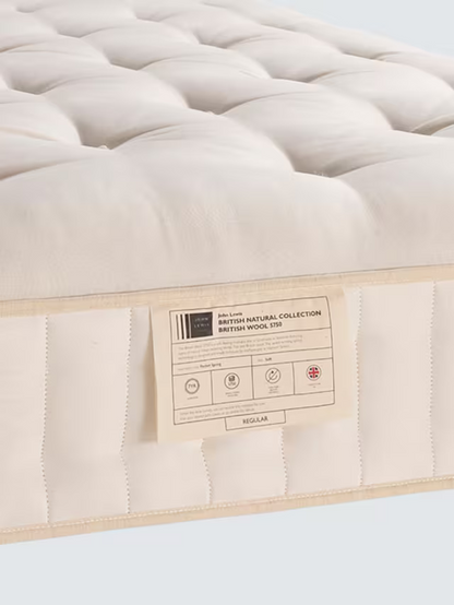 John Lewis British Natural Collection, Wool 5750 Mattress, Firmer Tension, Super King Size