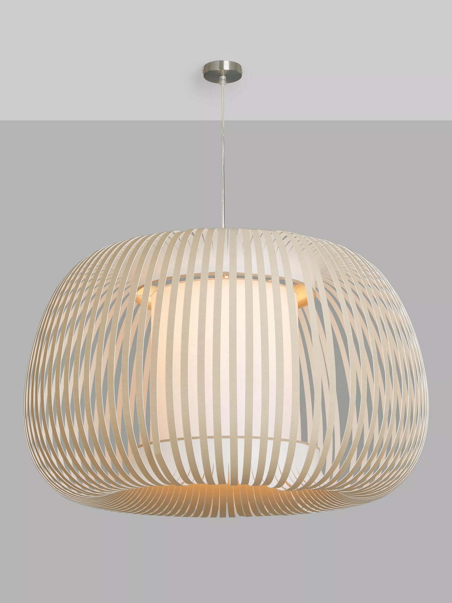 John Lewis Harmony XL Ribbon Ceiling Light, Natural