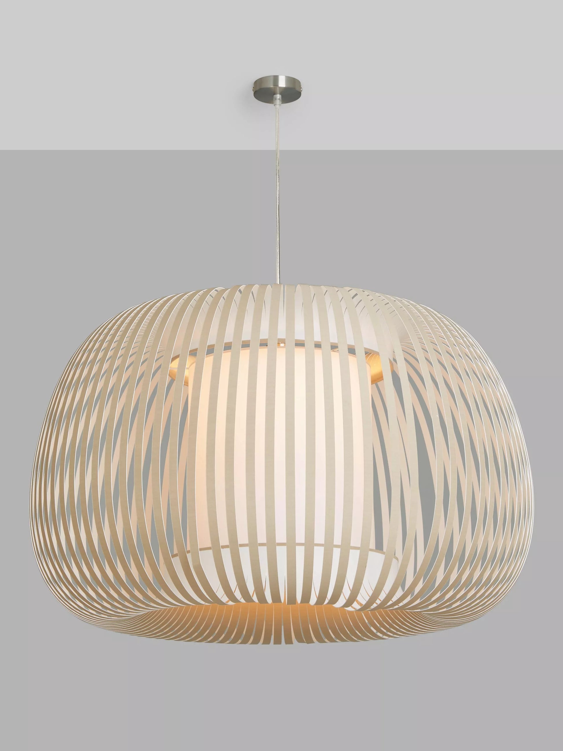 John Lewis Harmony XL Ribbon Ceiling Light, Natural