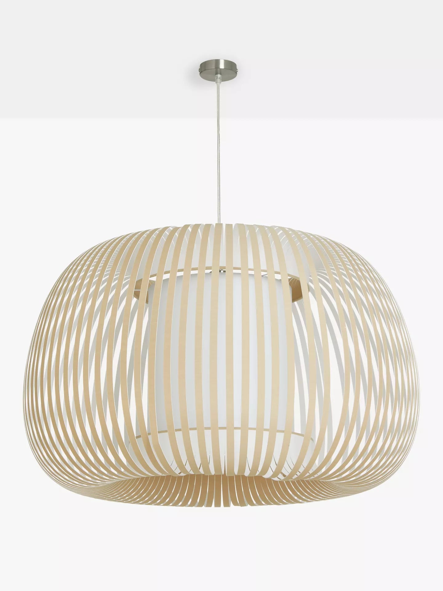 List -John Lewis Harmony XL Ribbon Ceiling Light, Natural