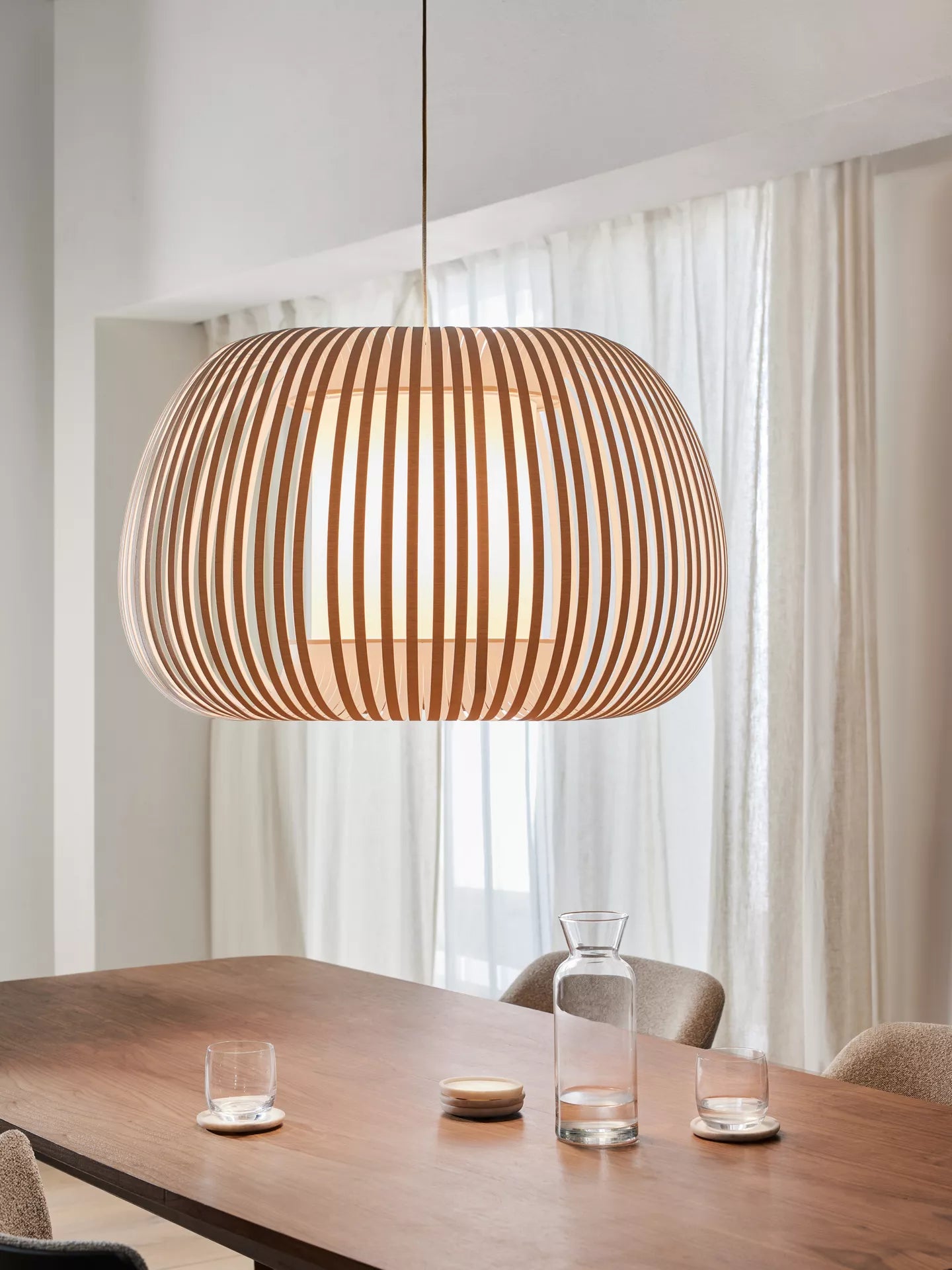 List -John Lewis Harmony XL Ribbon Ceiling Light, Natural