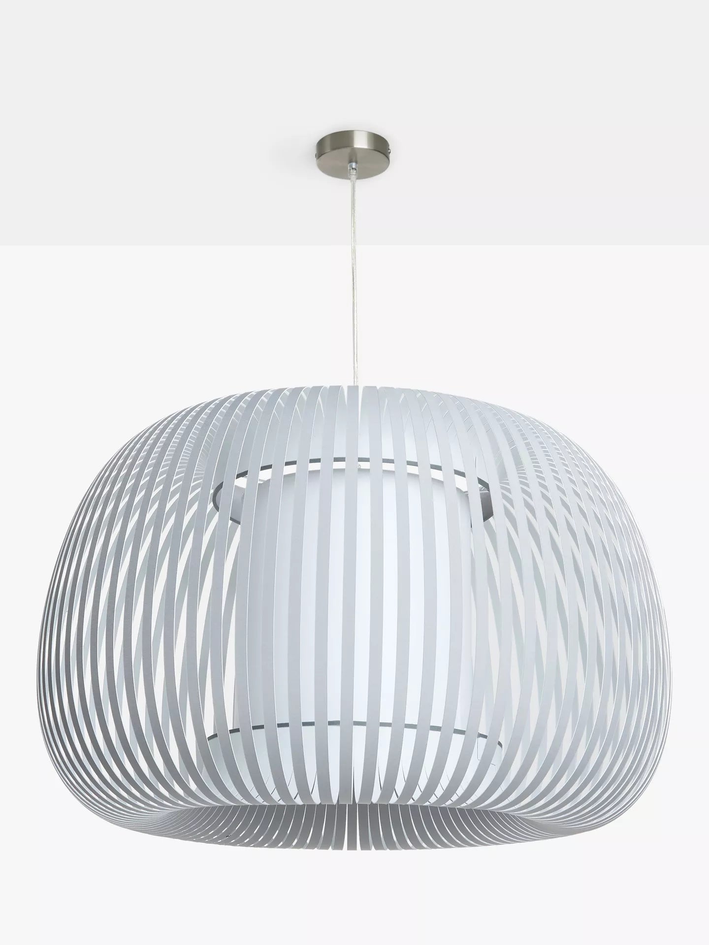 John Lewis Harmony XL Ribbon Ceiling Light, Grey