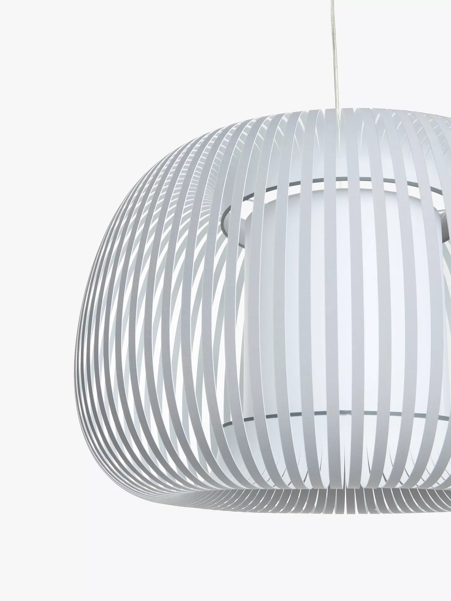 John Lewis Harmony XL Ribbon Ceiling Light, Grey