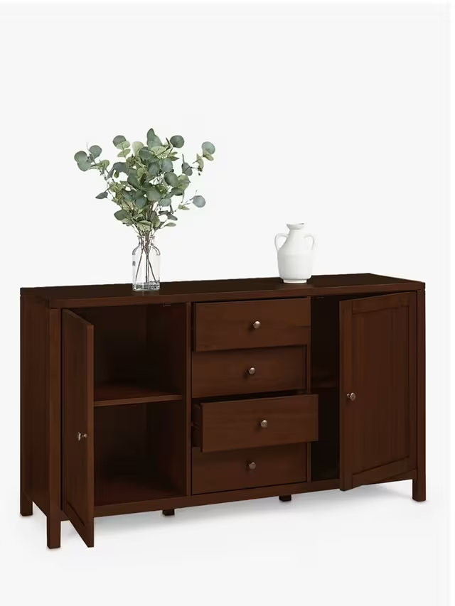 John Lewis Medan Wide Sideboard, Dark Stain