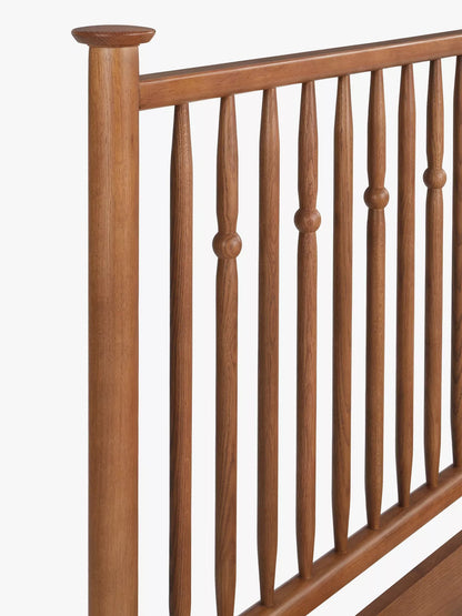 John Lewis Edwin Bed Frame, Double, Stained Oak