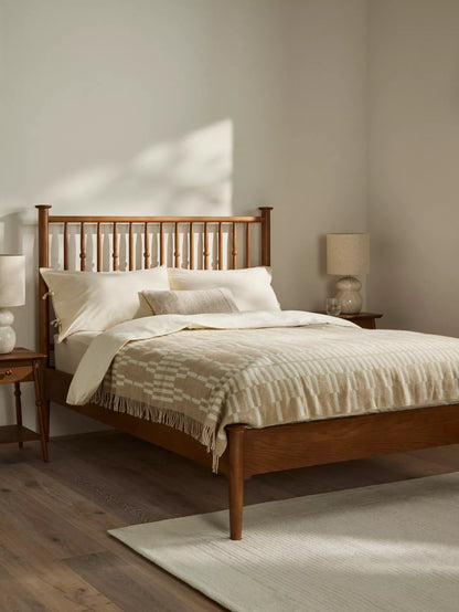 John Lewis Edwin Bed Frame, Double, Stained Oak