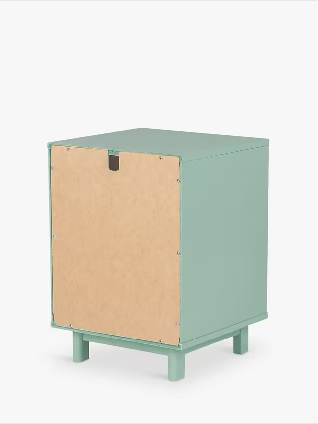 John Lewis Format 1 Drawer Bedside Table, Light Green