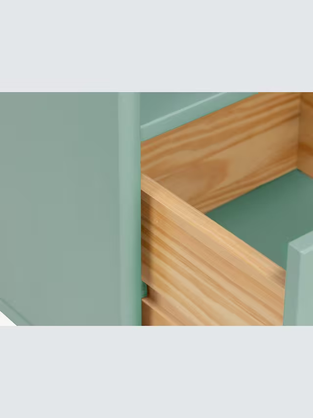 John Lewis Format 1 Drawer Bedside Table, Light Green