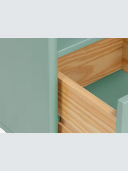 John Lewis Format 1 Drawer Bedside Table, Light Green