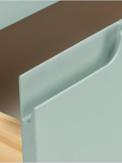 John Lewis Format 5 Drawer Tallboy Chest Light Green
