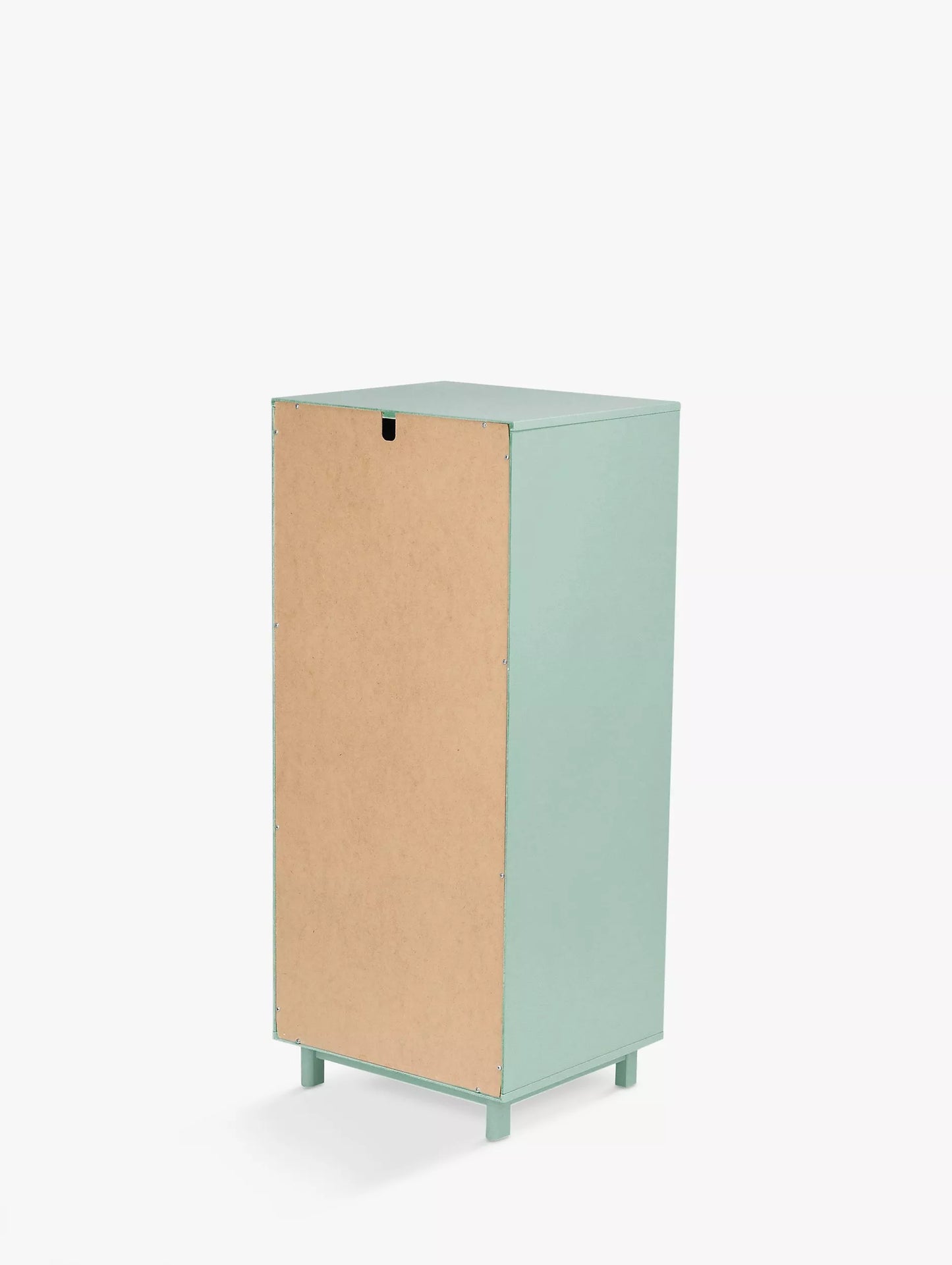 John Lewis Format 5 Drawer Tallboy Chest Light Green