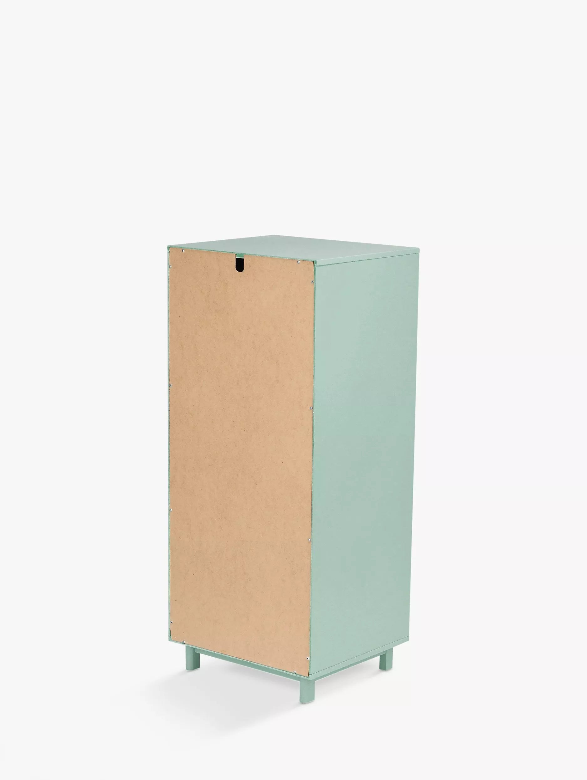 John Lewis Format 5 Drawer Tallboy Chest Light Green