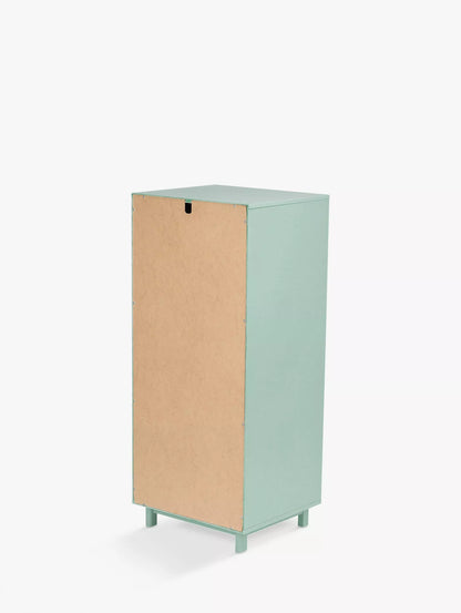 John Lewis Format 5 Drawer Tallboy Chest Light Green