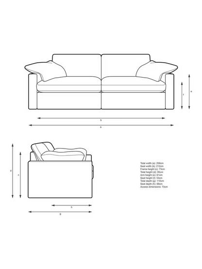 John Lewis Mellow Grand 4 Seater Sofa Aquaclean Sea Grass