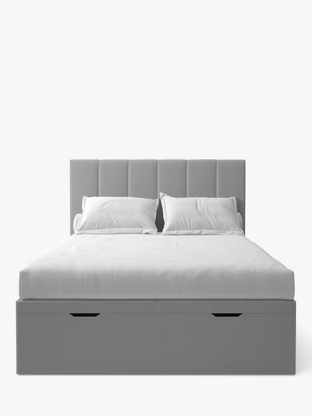 Koti Home Avon Upholstered Ottoman Storage Bed, King Size