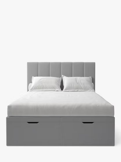 Koti Home Avon Upholstered Ottoman Storage Bed, King Size